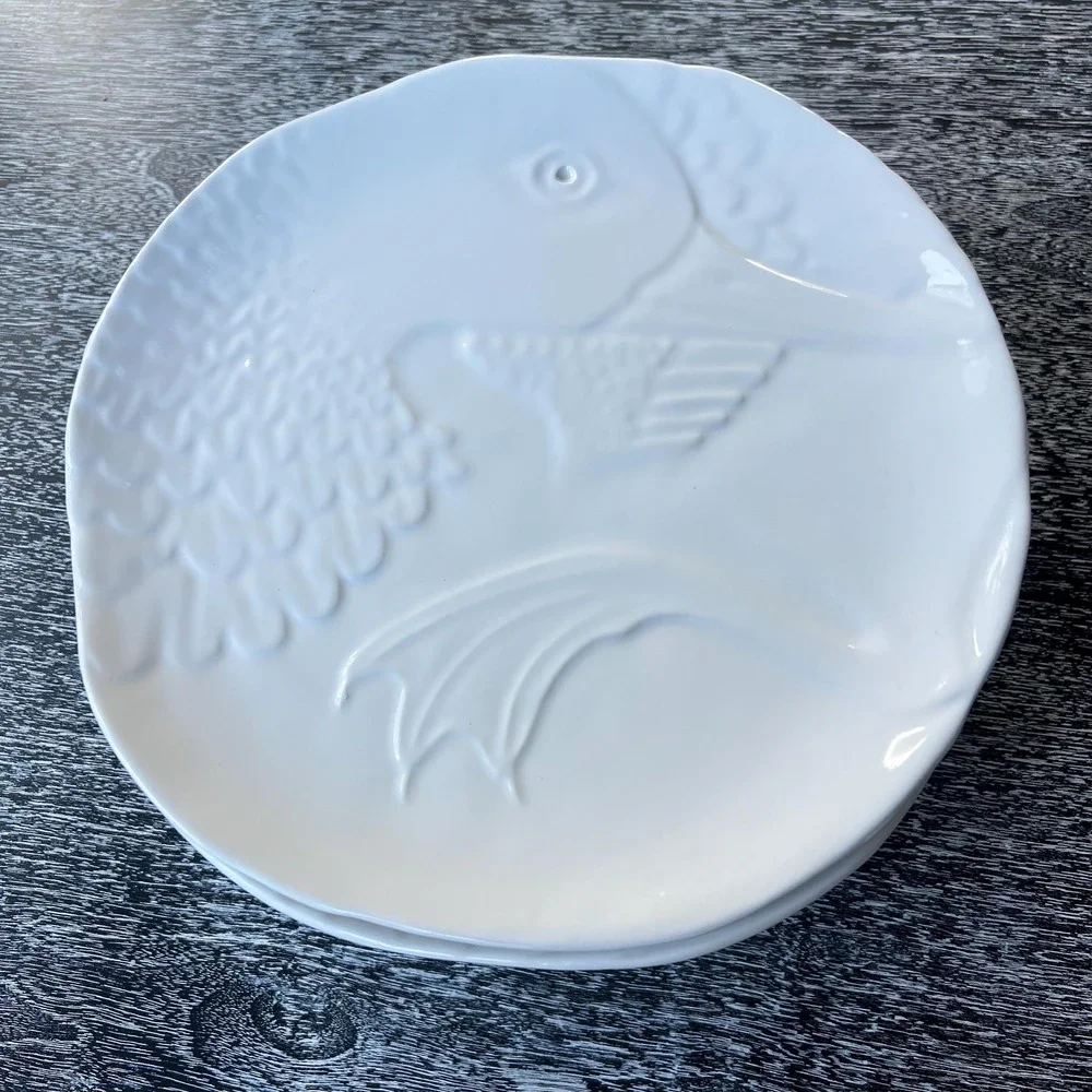 Set of 8 Mancer Italy Domain Handmade Duck Swan Dishes‎